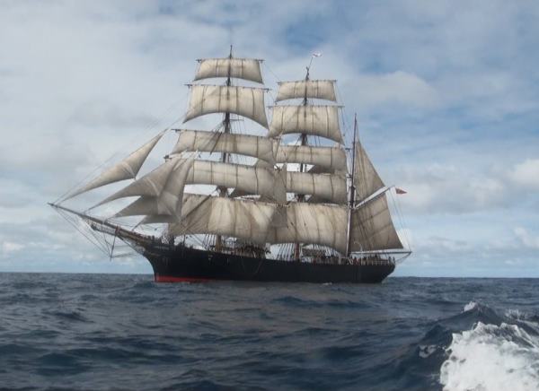 photo of James Craig under full sail