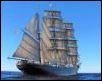 photo of the tall ship James Craig at sea