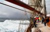 photo of James Craig powering along under sail